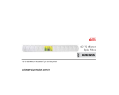 40'' 1-5-10-25 Mikron Modeller için İplik Filtre   80002205