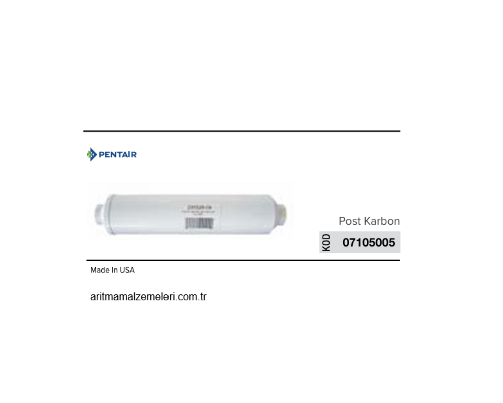Merlin Filtre Pentair Marka Post Karbon 07105005
