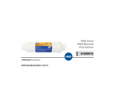 HND (Çubuklu) NSF'li Coconut Bazlı inline 3 Mineralli Post Karbon Filtre   81009018