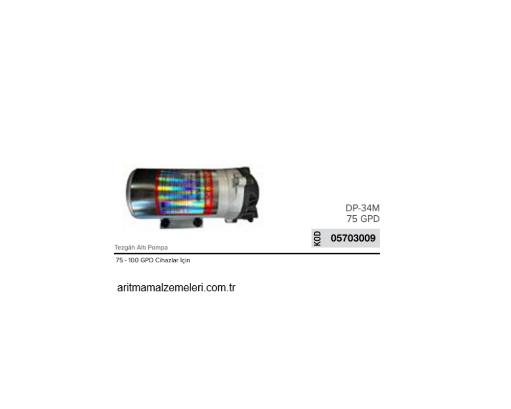 75-100 Gpd Cihazlar için DP-34H Pompa   05703009
