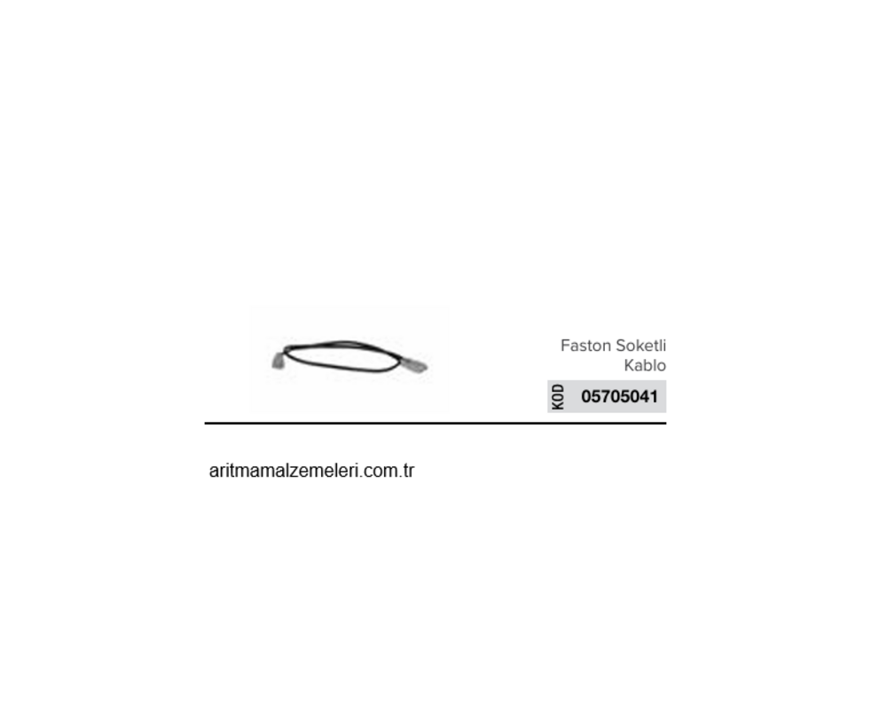 Arıtma Cihazı için Faston Soketli Kablo   05705041