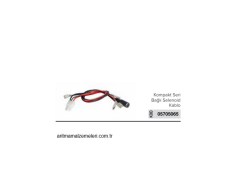 Su Arıtma Cihazı için Kompakt Seri Bağlı Selenoid Kablo   05705065