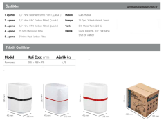 Aquaturk AquaX Bold Serisi 3-05-AX-B Mat Pompasız Su Arıtma Cihazı