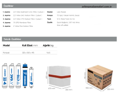 Aquaturk 321 Serisi 12 Litre'lik (3.2 Galon) Şeffaf Renkli Pompalı Su Arıtma Cihazı