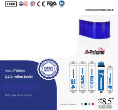 Aquaturk Prizma Plus Serisi 12 Litre'lik (3.2 Galon) Mat Renkli Pompalı Su Arıtma Cihazı