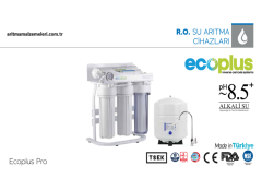 Ecoplus Pro Yerli Marka Pompalı 5 Aşamalı 12 Litre Tanklı Metal Braketli Su Arıtma Cihazı