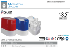 Aquaturk Safir Housing Serisi Pompasız Yerli Ürün 5 Aşamalı 12 Litre Tanklı Su Arıtma Cihazı