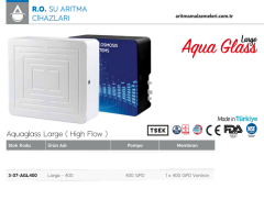 Aquaturk Aqua Glass Large 400 Gpd Pompalı 4 Aşamalı Direk Akış Su Arıtma Cihazı