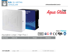 Aquaturk Aqua Glass Large 600 Gpd Pompalı 4 Aşamalı Direk Akış Su Arıtma Cihazı