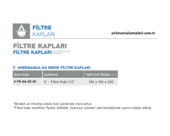 5'' Green Aqua GA Serisi 5'' Filtre Kabı 1/2'' (20mm.)