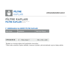 5'' Green Aqua GA Serisi 5'' Filtre Kabı 1'' (32mm.)