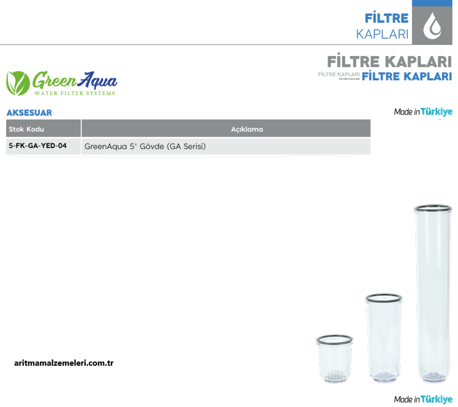 5'' Green Aqua GA Serisi Gövdesi