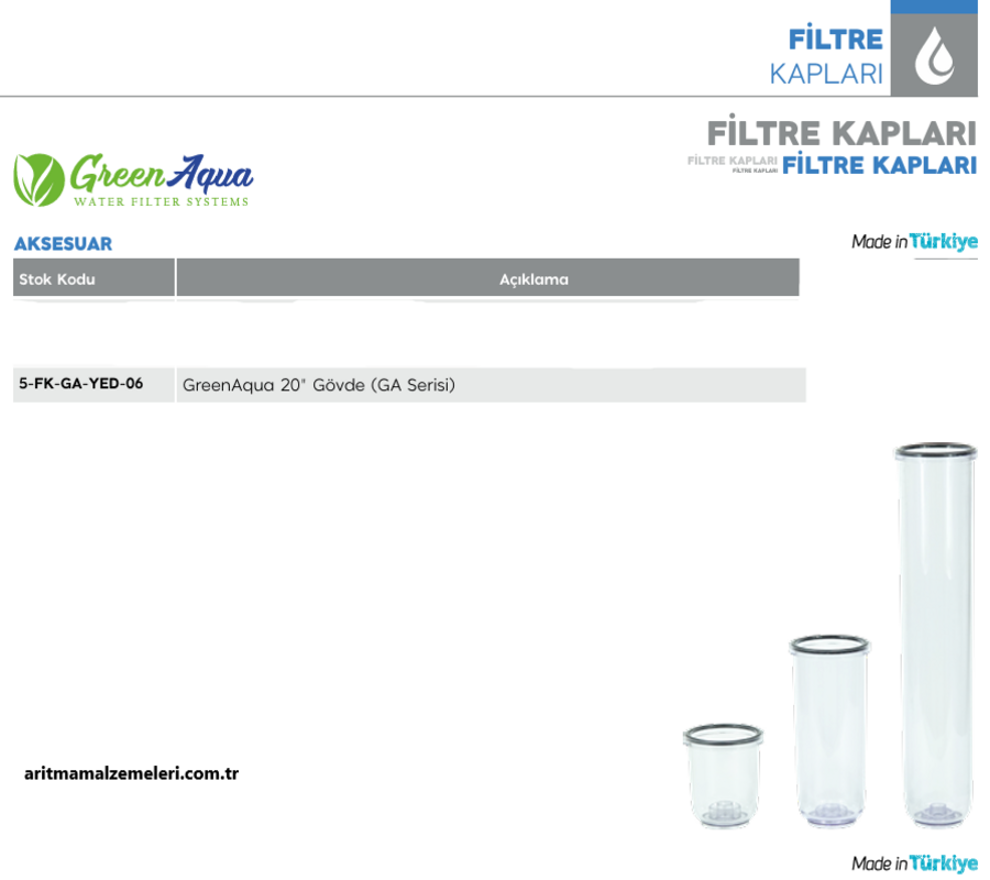 20'' Green Aqua GA Serisi Gövdesi