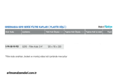 10'' Green Aqua GD10 Serisi Filtre Kabı Plastik Dişli 3/4'' (25mm.)