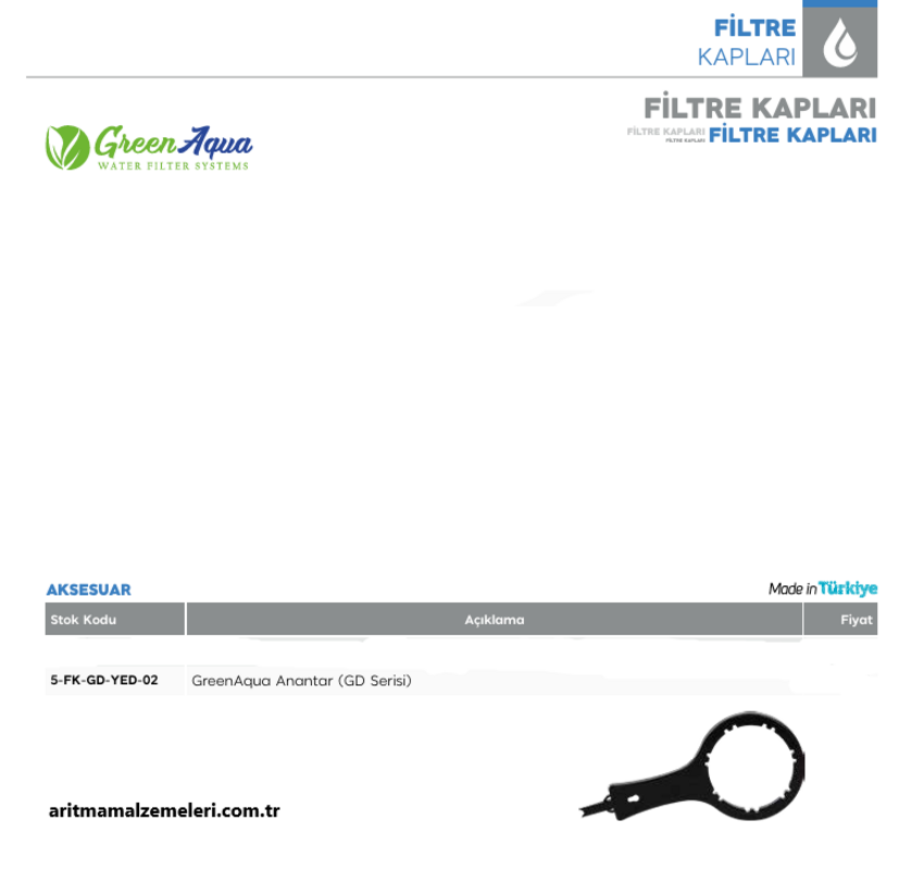 10'' Green Aqua GD10 Serisi Anahtar Plastik