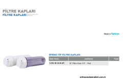 10'' Spring Tip Filtre Kabı Beyaz Mat Renk 1/4''