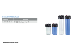 10'' Big Blue Filtre Kabı Mat Renk  1'' (32mm.)