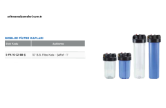 10'' Big Blue Filtre Kabı Şeffaf  1'' (32mm.)