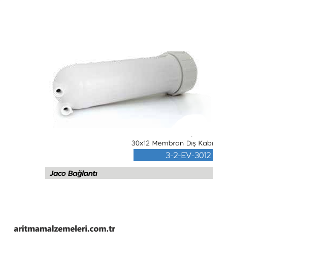 30x12 Membran Kabı Jaco (Dişli) Bağlantı