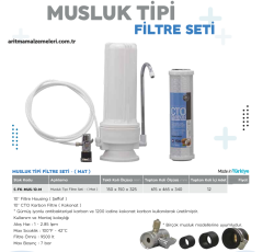 Musluk Tipi Filtre Seti Mat Renkli Kap