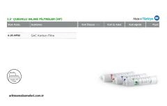 2,5'' Çubuklu inline HF Filtreler GAC Karbon Filtre