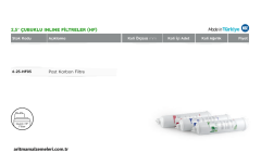 2,5'' Çubuklu inline HF Filtreler Post Karbon Filtre