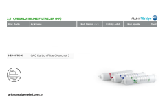 2,5'' Çubuklu inline HF Filtreler GAC Karbon Filtre KOKONATLI