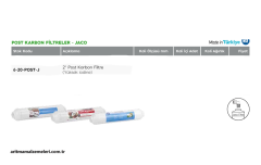 2'' Post Karbon Filtre Yüksek iodine Jaco (Dişli) Tip