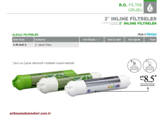 2'' inline Alkali Filtre Quick (Çubuklu) veya Jaco (Dişli) Tip