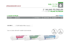2'' inline UDF KOKONATLI Karbon Filtre Qucik (Çubuklu) veya Jaco (Dişli) Tip