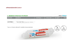2'' Membran Koruyucu Filtre Twin Soft %50 Sediment + %50 Silifozlu Quick (Çubuklu) veya Jaco (Dişli) Tip