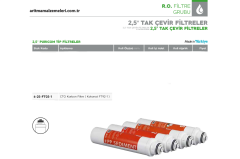2,5'' Tak Çevir Puricom Tip CTO Karbon KOKONATLI Filtre (FT92-1)