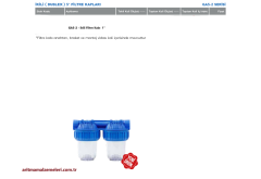 5'' Green Aqua GA Serisi İkili (Dublex) Filtre Kabı 1'' (32mm.)