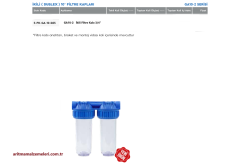 10'' Green Aqua GA Serisi İkili (Dublex) Filtre Kabı 3/4'' (25mm.)