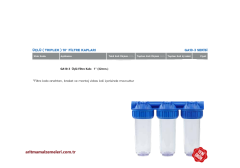 10'' Green Aqua GA Serisi Üçlü (Triplex) Filtre Kabı 1'' (32mm.)