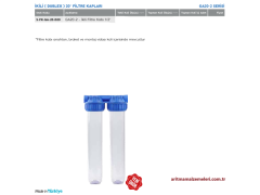 20'' Green Aqua GA Serisi İkili (Dublex) Filtre Kabı 1/2'' (20mm.)