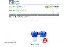 Green Aqua Tekli 5'' GA Plus Serisi Filtre Kabı 1 1/2'' (40mm.)