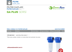 10'' Tekli Green Aqua GA Plus Serisi Filtre Kabı 2'' (63mm.)