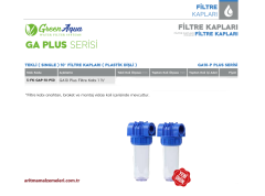 10'' Tekli Plastik Dişli Green Aqua GA Plus Serisi Filtre Kabı 1 1/2'' (40mm.)