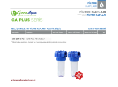 10'' Tekli Plastik Dişli Green Aqua GA Plus Serisi Filtre Kabı 2'' (63mm.)