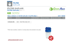 5'' Tekli Gree Aqua GD Serisi Plastik Dişli Filtre Kabı 3/8''