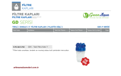 5'' Tekli Green Aqua GD Serisi Plastik Dişli Filtre Kabı 1'' (32mm.)