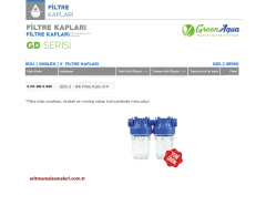5'' İkili (Dublex) Green Aqua GD Serisi Filtre Kabı 3/4'' (25mm.)