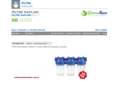 5'' Üçlü (Triplex) Green Aqua GD Serisi Filtre Kabı 1'' (32mm.)