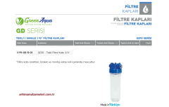 10'' Tekli Green Aqua GD Serisi Filtre Kabı 3/4'' (25mm.)