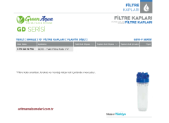 10'' Tekli Green Aqua GD Serisi Plastik Dişli Filtre Kabı 1/4''