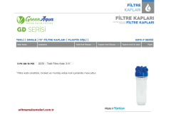 10'' Tekli Green Aqua GD Serisi Plastik Dişli Filtre Kabı 3/4'' (25mm.)