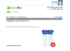 10'' İkili (Dublex) Green Aqua GD Serisi Filtre Kabı 1/2'' (20mm.)