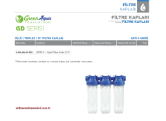 10'' Üçlü (Triplex) Green Aqua GD Serisi Filtre Kabı 3/4'' (25mm.)