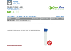 20'' Tekli Plastik Dişli Green Aqua GD Serisi Filtre Kabı 1/4''